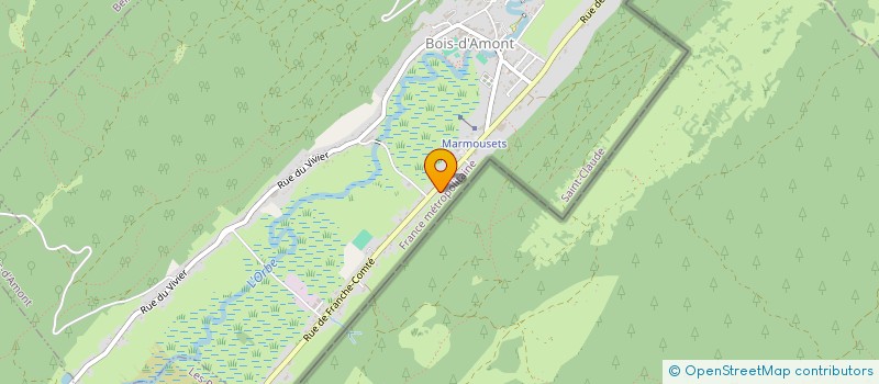 localisation de l'entreprise LE CHALET DE LA FAUCILLE  BOIS-D'AMONT