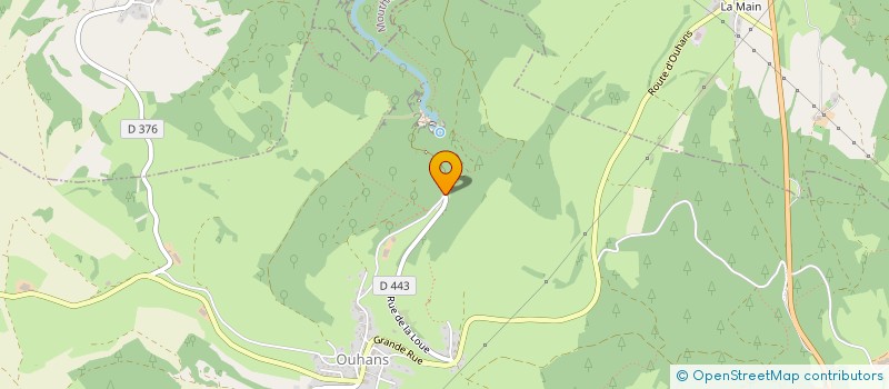 localisation de l'entreprise LE CHALET DE LA LOUE  OUHANS