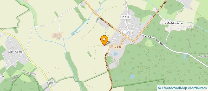 localisation de l'entreprise LE CHALET DE LA PRESLE  GAMBAIS