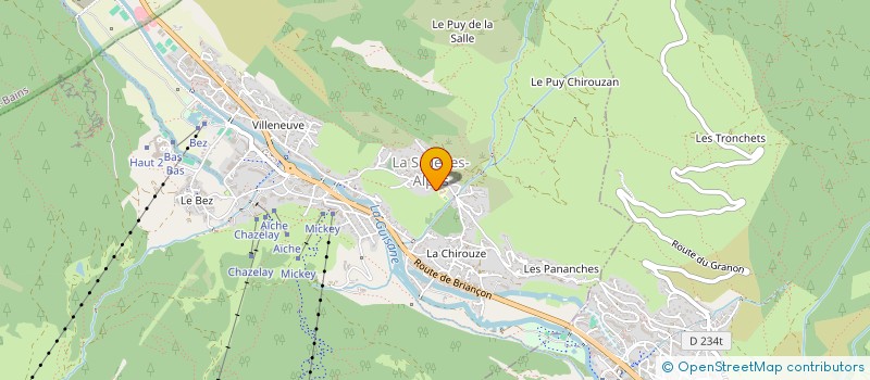 localisation de l'entreprise LE CHALET DE LA SALLE  LA SALLE