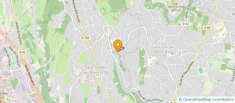 localisation de l'entreprise LE CHALET DE MATIN GUI  SAINT-DIDIER-AU-MONT-D OR