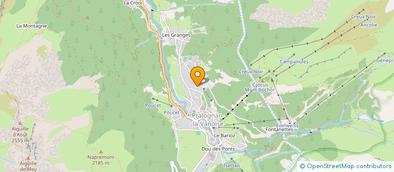 localisation de l'entreprise LE CHALET DE MATTIS  PRALOGNAN-LA-VANOISE