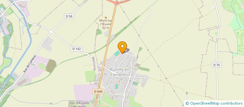 localisation de l'entreprise LE CHALET DE MAURICE  RUMILLY-EN-CAMBRESIS