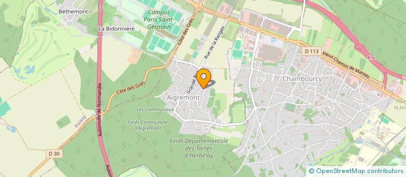 localisation de l'entreprise LE CHALET DE MIEL  AIGREMONT