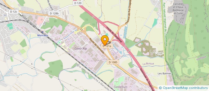 localisation de l'entreprise LE CHALET DE PAULETTE  SAINT-JEAN-DE-MOIRANS