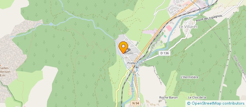 localisation de l'entreprise LE CHALET DE SERRE BLANC  SAINT-MARTIN-DE-QUEYRIERES