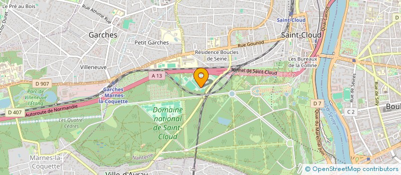 localisation de l'entreprise LE CHALET DE THILLET à SAINT CLOUD