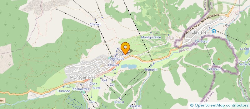 localisation de l'entreprise LE CHALET DES GOURMANDISES à MONTGENEVRE