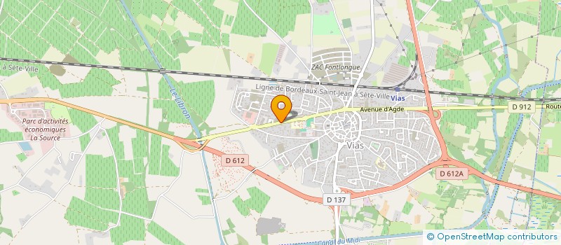 localisation de l'entreprise LE CHALET DES GOURMANDS à VIAS