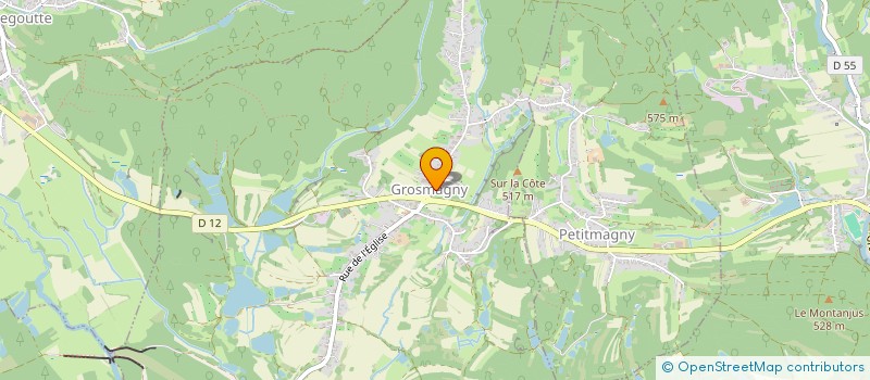 localisation de l'entreprise LE CHALET DES MASNILS à GROSMAGNY