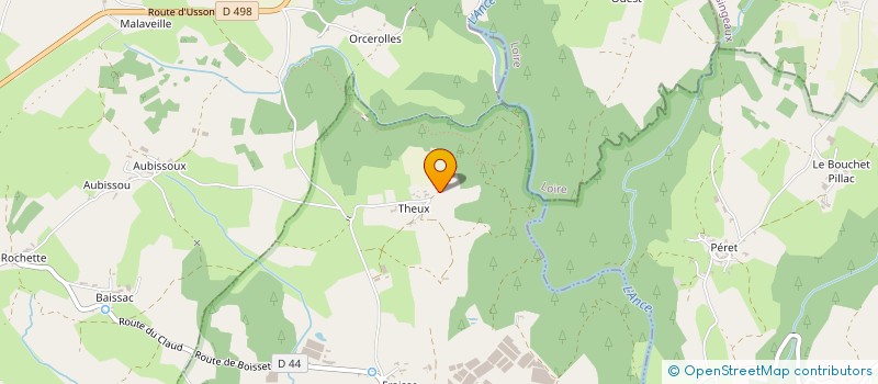 localisation de l'entreprise LE CHALET DU BONHEUR  CRAPONNE-SUR-ARZON