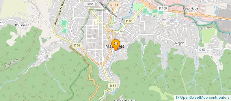 localisation de l'entreprise LE CHALET DU LAC  MAZAMET