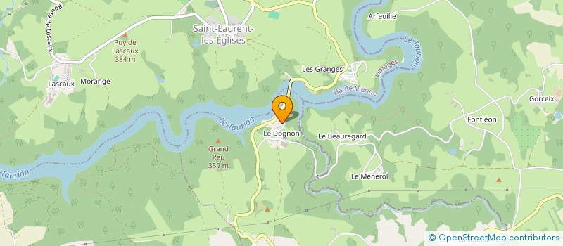 localisation de l'entreprise LE CHALET DU LAC à LE CHATENET EN DOGNON