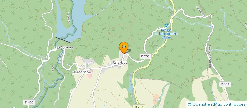 localisation de l'entreprise LE CHALET DU LAVOIR  LACOMBE