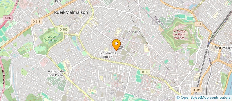 localisation de l'entreprise LE CHALET DU PARC à VERSAILLES