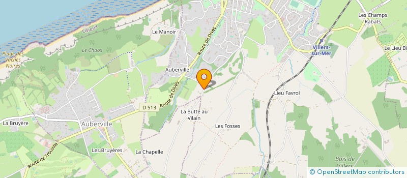 localisation de l'entreprise LE CHALET DU PARC  VILLERS-SUR-MER