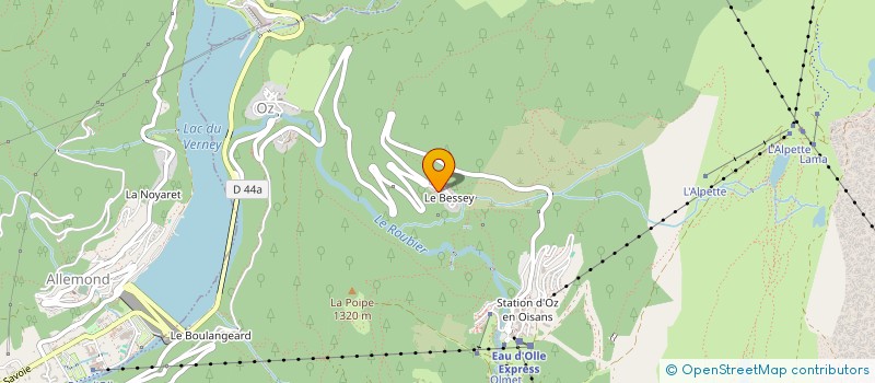 localisation de l'entreprise LE CHALET EN EAU D'OLLE  OZ