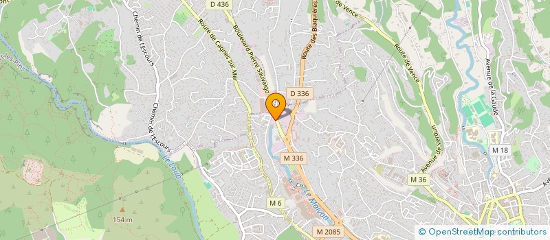 localisation de l'entreprise LE CHALET FLEURI à CAGNES-SUR-MER
