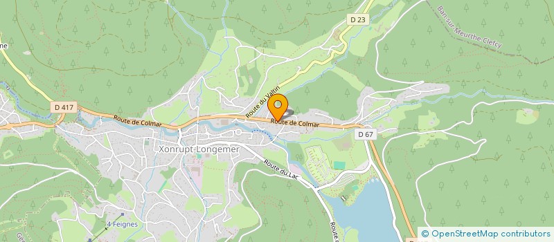 localisation de l'entreprise LE CHALET GOURMAND à XONRUPT-LONGEMER