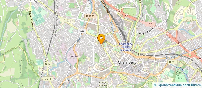 localisation de l'entreprise LE CHALET GRAPHIQUE  CHAMBERY