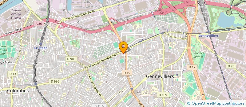 localisation de l'entreprise LE CHALET JASMIN à ASNIERES-SUR-SEINE
