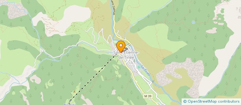 localisation de l'entreprise LE CHALET MONTANA  SAINT-ETIENNE-DE-TINEE