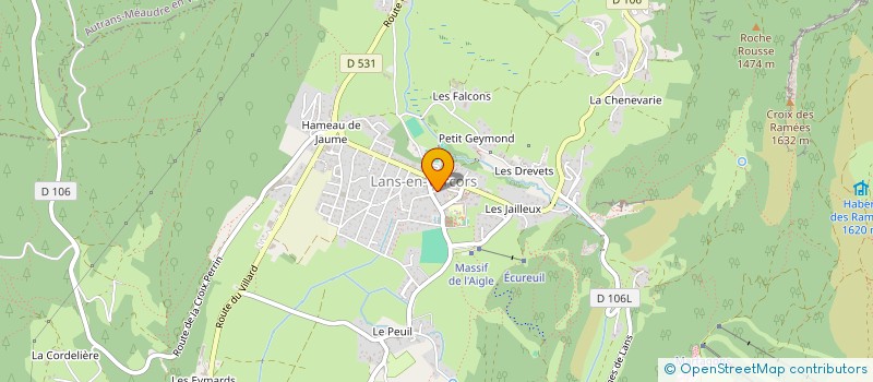 localisation de l'entreprise LE CHALET SAINT DONAT  LANS-EN-VERCORS