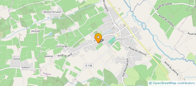 localisation de l'entreprise LE CHALET SUCRE  GALGON