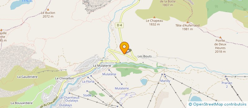 localisation de l'entreprise LE CHALET VENAY  LE GRAND-BORNAND