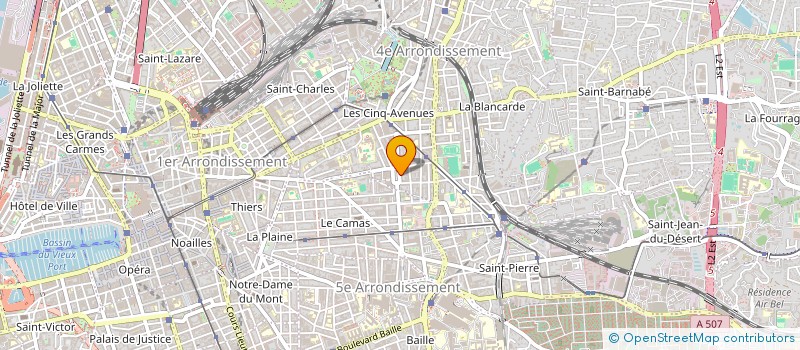 localisation de l'entreprise LE CHALEUREUX DU 5 RUE VALLENCE à MARSEILLE