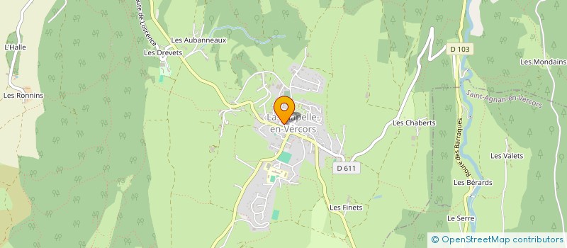 localisation de l'entreprise LE CHALINOIS à SAINT-AGNAN-EN-VERCORS