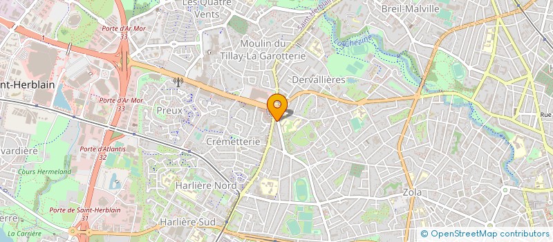 localisation de l'entreprise LE CHALLENGE LOUIS HUBINEAU à NANTES