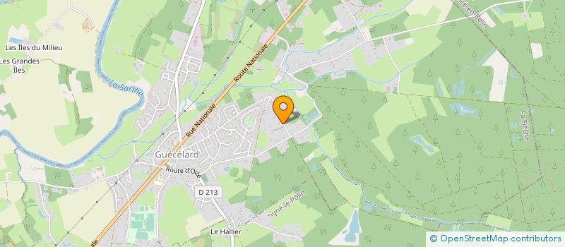 localisation de l'entreprise LE CHALLY IMMOBILIER  GUECELARD