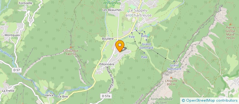 localisation de l'entreprise LE CHALOUIN  LE SAPPEY-EN-CHARTREUSE