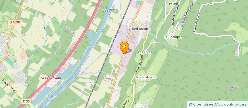 localisation de l'entreprise LE CHALU  GONCELIN