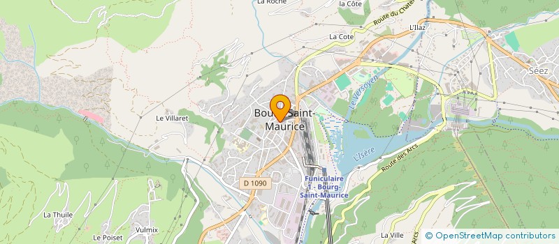 localisation de l'entreprise LE CHALUPOT  BOURG-SAINT-MAURICE