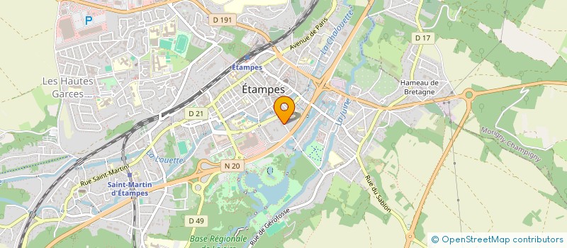 localisation de l'entreprise LE CHALUTIER à ETAMPES
