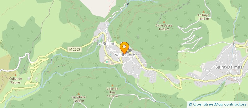 localisation de l'entreprise LE CHALVI  VALDEBLORE