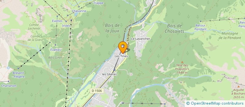 localisation de l'entreprise LE CHAM à CHAMONIX-MONT-BLANC