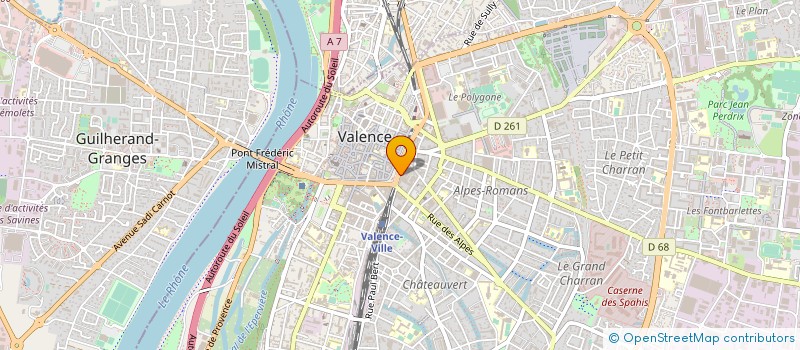 localisation de l'entreprise LE CHAM'S à VALENCE