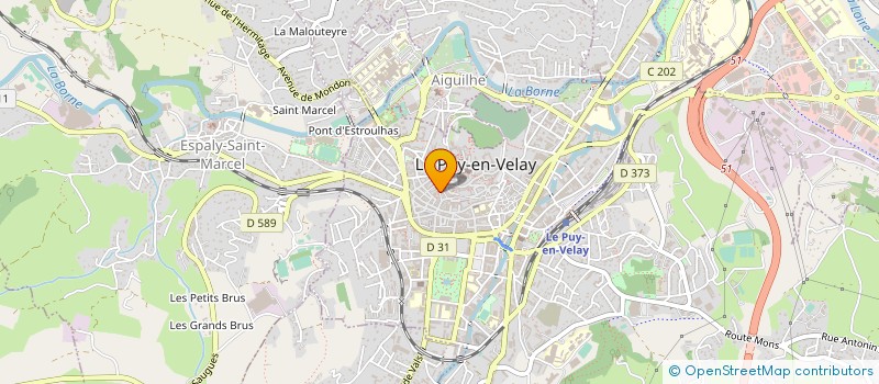 localisation de l'entreprise LE CHAMARLENC  LE PUY-EN-VELAY