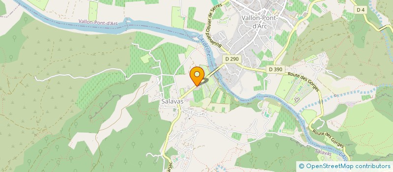 localisation de l'entreprise LE CHAMBON  SALAVAS