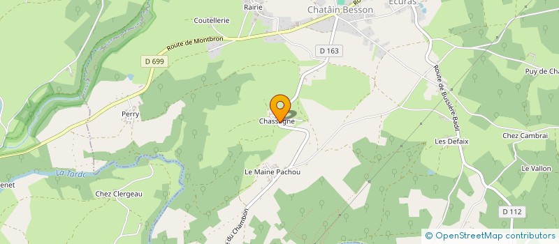 localisation de l'entreprise LE CHAMBON CENTRE DE PLEIN AIR DE LA CHARENTE à EYMOUTHIERS