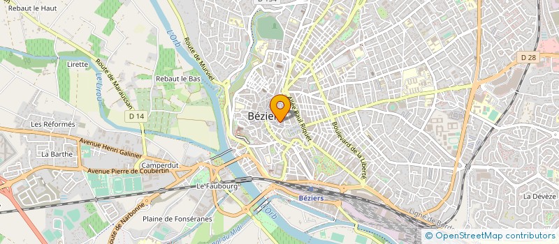 localisation de l'entreprise LE CHAMEAU MALIN à BEZIERS