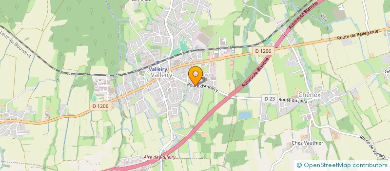 localisation de l'entreprise LE CHAMOIS  VALLEIRY