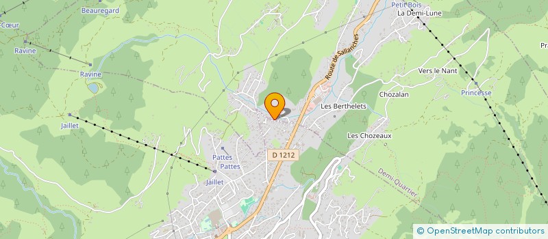 localisation de l'entreprise LE CHAMOIS  PRAZ-SUR-ARLY