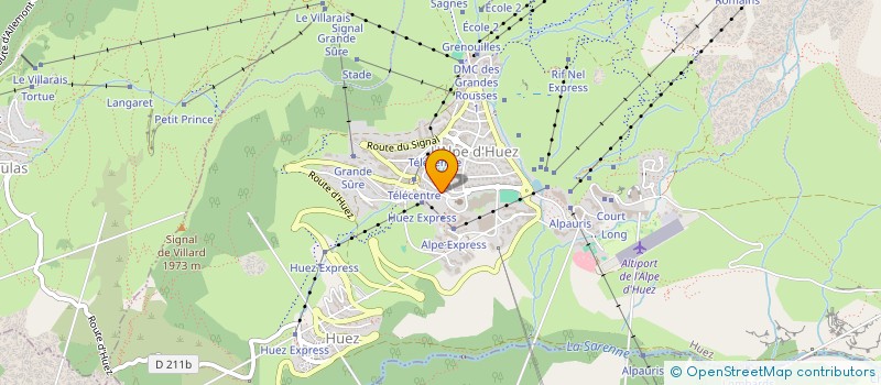 localisation de l'entreprise LE CHAMOIS à HUEZ