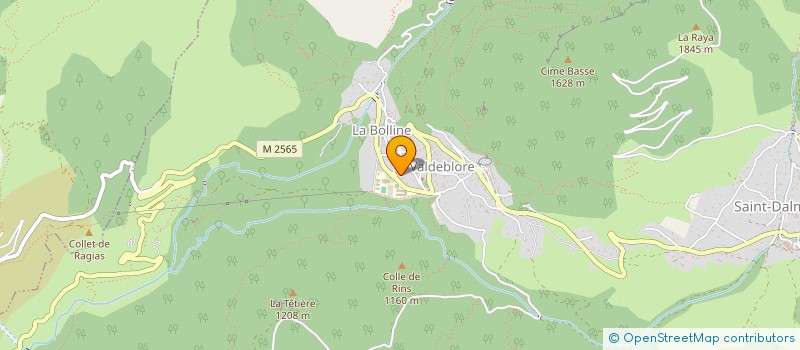 localisation de l'entreprise LE CHAMOIS DES MILLE FONDS  VALDEBLORE