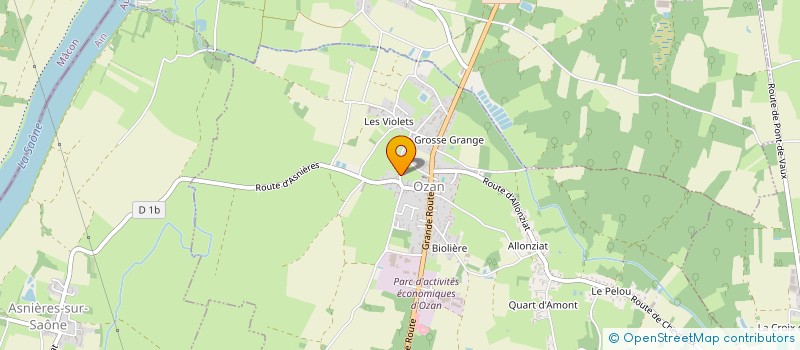 localisation de l'entreprise LE CHAMOIS - OZAN  OZAN