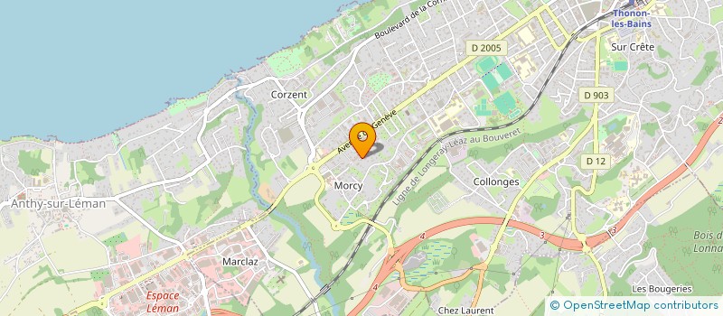 localisation de l'entreprise LE CHAMOISY à THONON-LES-BAINS